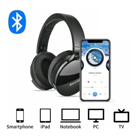 Beexcellent Headphones Q7 Audiphones Intelligent Bluetooth Rechargeable Headphones Super Bass up to 40 Hours Music Playtime