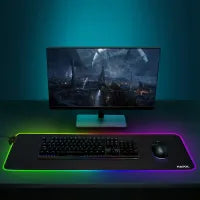 Gaming Mouse pad NATOL RGB NT-MP02 Extended Large Mouse Mat with 12 Light Effects,